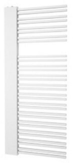 Designradiator Boss & Wessing Franto Dastro 121 x 60 cm 690 Watt Buis Rechts Donkergrijs Structuur Donker Grijs