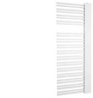 Designradiator Boss & Wessing Franto Sinistro 121 x 60 cm 690 Watt Buis Links Donkergrijs Structuur Donker Grijs