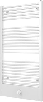 Designradiator Boss & Wessing Locco Middenaansluiting 121,5x60 cm 660 Watt Donkergrijs Structuur Donker Grijs