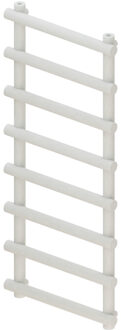 Designradiator BWS Tubi Handdoekrek 115x50 cm Zij-Onderaansluiting Mat Wit