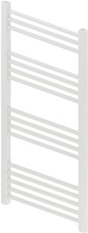 Designradiator BWS Vertico Multirail 100x50 cm Wit Zij-Onderaansluiting