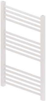 Designradiator BWS Vertico Multirail 80x40 cm Wit Zij-Onderaansluiting