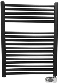 Designradiator Elara 76.6x60cm 400 Watt Elektrisch Mat Zwart