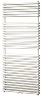 Designradiator Florion Nxt Dubbel 140,6 x 60 cm 1153 Watt met Middenaansluiting Wit Structuur
