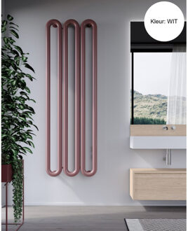 Designradiator Instamat Tubone-V 150x67x14cm Incl. Aansluitset Wit