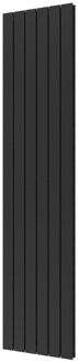 Designradiator Plieger Cavallino Retto Dubbel 1287 Watt Middenaansluiting 200x45 cm Black Graphite