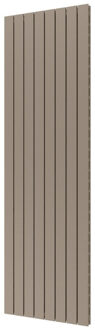 Designradiator Plieger Cavallino Retto Dubbel 1716 Watt Middenaansluiting 200x60,2 cm Zandsteen Zand steen