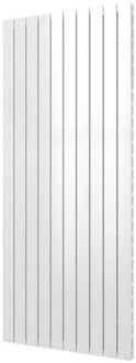 Designradiator Plieger Cavallino Retto Dubbel 1936 Watt Middenaansluiting 180x75,4 cm Mat Wit