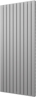 Designradiator Plieger Cavallino Retto Dubbel 1936 Watt Middenaansluiting 180x75,4 cm Pearl Grey