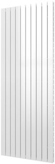 Designradiator Plieger Cavallino Retto Dubbel 2146 Watt Middenaansluiting 200x75,4 cm Mat Wit