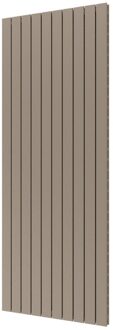 Designradiator Plieger Cavallino Retto Dubbel 2146 Watt Middenaansluiting 200x75,4 cm Zandsteen Zand steen