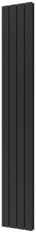 Designradiator Plieger Cavallino Retto Dubbel 905 Watt Middenaansluiting 200x29,8 cm Black Graphite