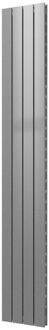 Designradiator Plieger Cavallino Retto Dubbel 905 Watt Middenaansluiting 200x29,8 cm Zilver Metallic