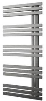 Designradiator Plieger Inox Suono Sinistra Middenaansluiting 100x50 cm 464 Watt Inox-Look Inox look