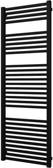 Designradiator Plieger Roma 964 Watt Zijaansluiting 175,5x60 cm Mat Zwart