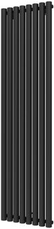 Designradiator Plieger Trento 1086 Watt Middenaansluiting 180x47 cm Black Graphite