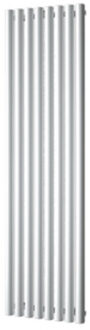 Designradiator Plieger Trento 1086 Watt Middenaansluiting 180x47 cm Zilver Metallic