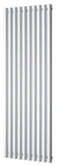 Designradiator Plieger Trento 1357 Watt Middenaansluiting 180x59 cm Antraciet Metallic