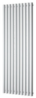 Designradiator Plieger Trento 1357 Watt Middenaansluiting 180x59 cm Wit Structuur