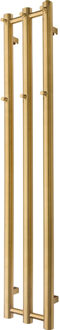 Designradiator PLUS 3 Geborsteld Goud 140 x 26.5 cm