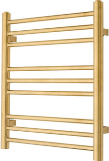 Designradiator PLUS 9-500 Geborsteld Goud 59 x 50 cm