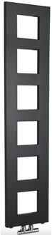 Designradiator Sapho Block 28x133 Cm Mat Zwart