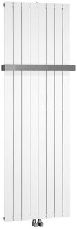 Designradiator Sapho Colonna Recht Middenaansluiting 60.2x180 cm 1205W Wit