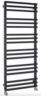 Designradiator Sapho Fantina Recht 50x121,5cm 495W Mat Zwart