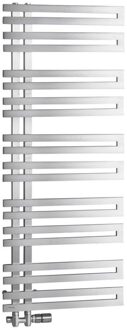 Designradiator Sapho Volga Recht 50x123.8 cm 311W Geborsteld RVS