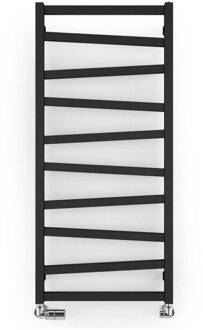 Designradiator Sapho Zig Recht 50x109.6 cm 406W Antraciet