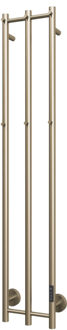 Designradiator TVS Design PLUS 3V EL 150x28 cm Geborsteld Goud TVS Design
