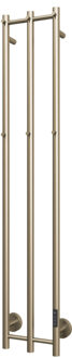 Designradiator TVS Design PLUS 3V EL 150x28 cm Geborsteld Goud