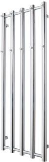 Designradiator TVS Kiro 5 Chroom 140 x 51.5 cm