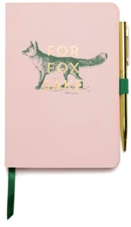 Designworks ink notitieboekje met pen - for fox sake