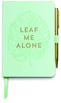 Designworks ink notitieboekje met pen - leaf me alone