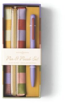 Designworks ink pen & etui set - strepen