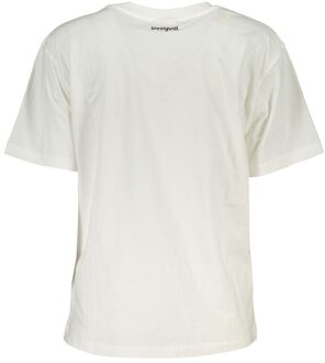 Desigual Abstract Kunstprint T-shirt Model 29215 Ivoor