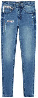 Desigual Blauwe Zip & Button Jeans voor Vrouwen Desigual , Blue , Dames - 2Xl,Xl,L,M,S