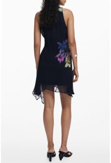 Desigual Bloemenprint Jurk Zwart - S