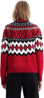 Desigual Dames Rode Breiwerk Rood