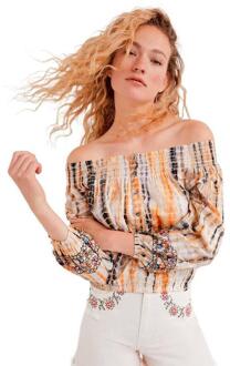 Desigual Dames T-shirt Oranje - XL