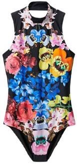 Desigual Dames Zwart Multi Mouwloos Lichaam