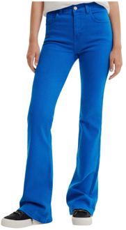Desigual Flared Jeans Desigual , Blue , Dames - XS