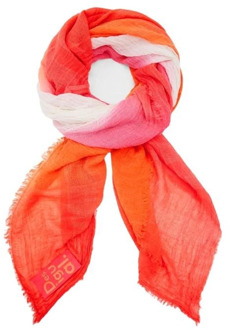 Desigual Gedrukte Oranje Sjaal voor Vrouwen Desigual , Orange , Dames - ONE Size