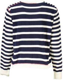 Desigual Gestreepte Brei Pulier Sweater Navy