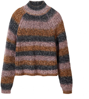 Desigual Gestreepte gebreide trui voor vrouwen Desigual , Multicolor , Dames - Xl,L,M,S