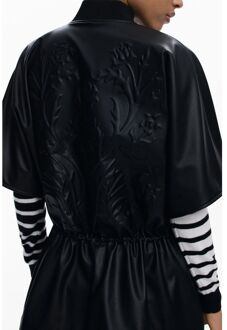 Desigual Korte Mouwen Ontspannen Fit Jacket Zwart