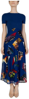Desigual Maxi Dresses Desigual , Multicolor , Dames - L,M,S,Xs