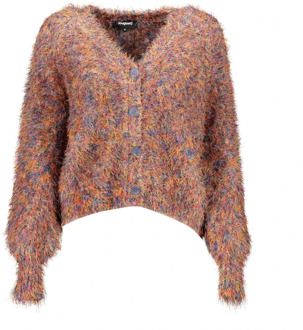 Desigual Multicolor Knoop Cardigan Sweater Desigual , Multicolor , Dames - Xl,L,M