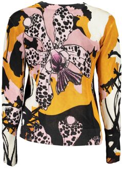 Desigual Orchidee Print Gebreide Trui Model De29212 Ivoor